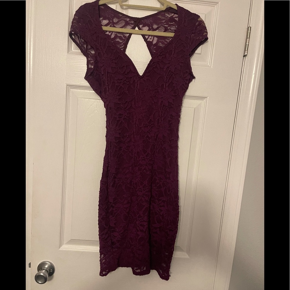 Lace mini dress